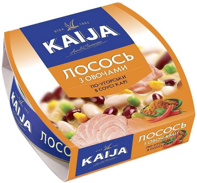 Лосось Kaija овоч по-угорськи соус карі 220г